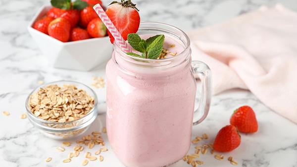 strawberry smoothie beverage